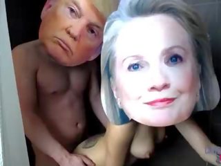 Donald Trump and Hillary Clinton Real Celebrity sex clip Tape Exposed XXX
