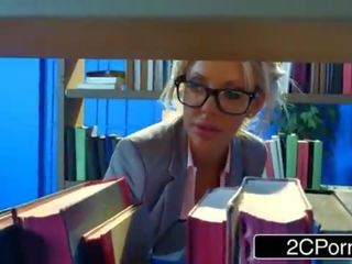 Bored Busty Librarian Courtney Taylor Hankering For a Hard pecker to Suck