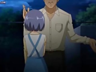Anime cutie Gets Small Tits Rubbed
