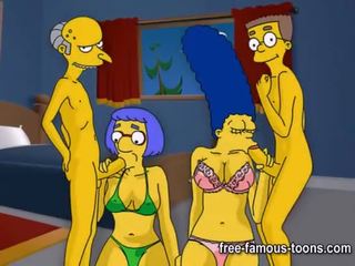 Simpsons hentai hård orgia