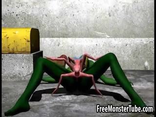3d رسوم متحركة أجنبي divinity الحصول على مارس الجنس شاق بواسطة ل عنكبوت