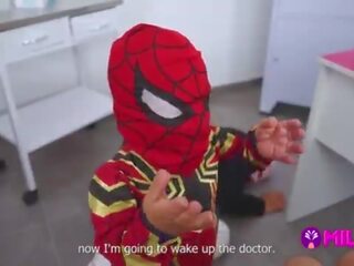 Naylon spider-man defeats clinics thief ve first-rate maryam berbat onun cock&period;&period;&period; hero veya villain&quest;