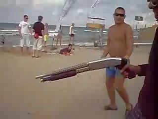 Couple caught fucking on the beach mov