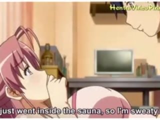Mooi anime meisjes in sauna