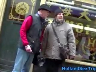 Old Tourist In Europe Finds harlot