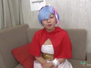 Japansk riho i henne favoritt anime kostyme kommer til intervju med oss ved tenshigao - stikk suging og ball slikking amatør sofa avstøpning 4k &lbrack;part 2&rsqb;