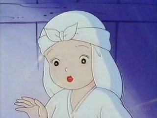 Naked anime nun having xxx clip for the first time