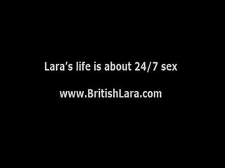 British MILF Lara Latex in stockings fucked hard in threesome