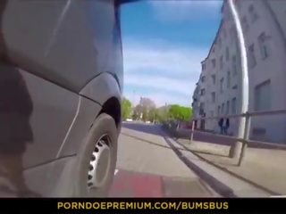 BUMS BUS - Wild public x rated video with passionate European hottie Lilli Vanilli