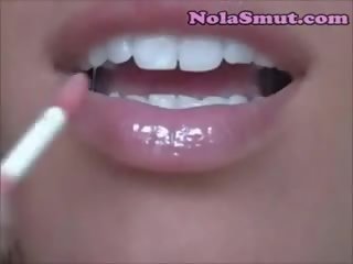 Sexy lover Exploited Lipstick Fetish