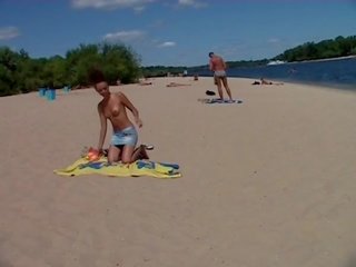 Sensational teen just visit real nude beach