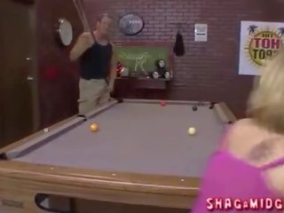 Ugly Midget Playing Pool