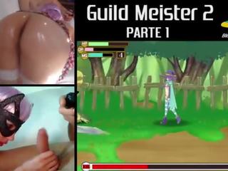 Meg la chupa mientras juego - blow-videogames - guild meister 2 parte 1
