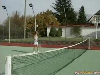 On The Tennis Court