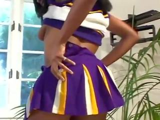 Porner Premium: Ebony cheerleaders love to fuck the quarterback