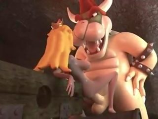 Prinsesa melokoton fucked sa pamamagitan ng bowser