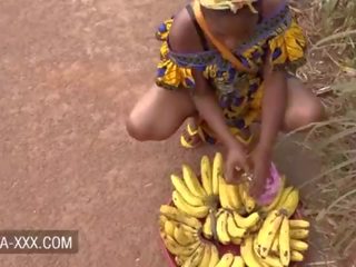 Črno banana seller lassie zapeljal za a fabulous seks film