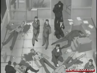 Opiekunka hentai brutalnie pieprzenie przez bandits i łykanie sperma