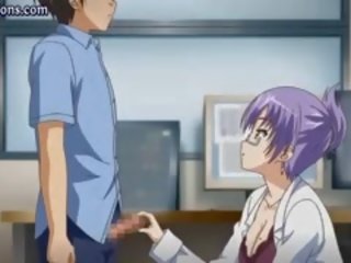 Anime Rubbing A putz With Her Tits