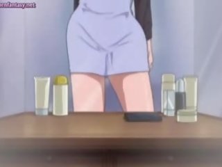 Veľký meloned anime milfka teší hardcore akcie
