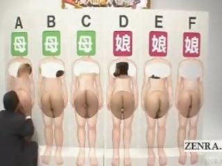 Subtitled koketní enf japonská ženy ústní hra show
