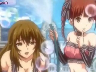 Naughty anime babes with big boobs