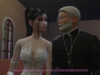 &lbrack;trailer&rsqb; pangantèn enjoying the last days before getting married&period; reged video with the priest before the ceremony - nakal betrayal