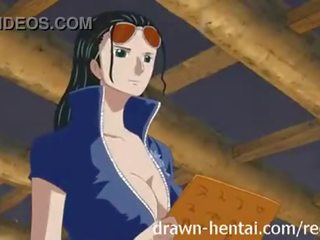 Ett bit hentai video- smutsiga video- med nico robin