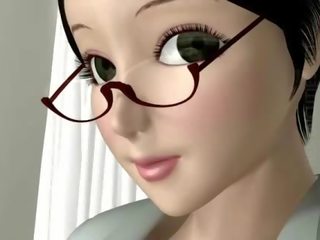 Lystnadsfull 3d animen nuns suga medlem