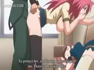 Ružový vlasy anime krása kurvička fucked proti the stena