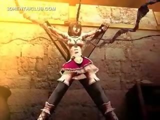 3d anime anime adulto filme escrava fodido por grande tentáculos