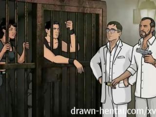 Archer hentai - fengsel skitten film med lana